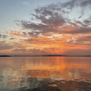 Sonnenuntergang am Chiemsee